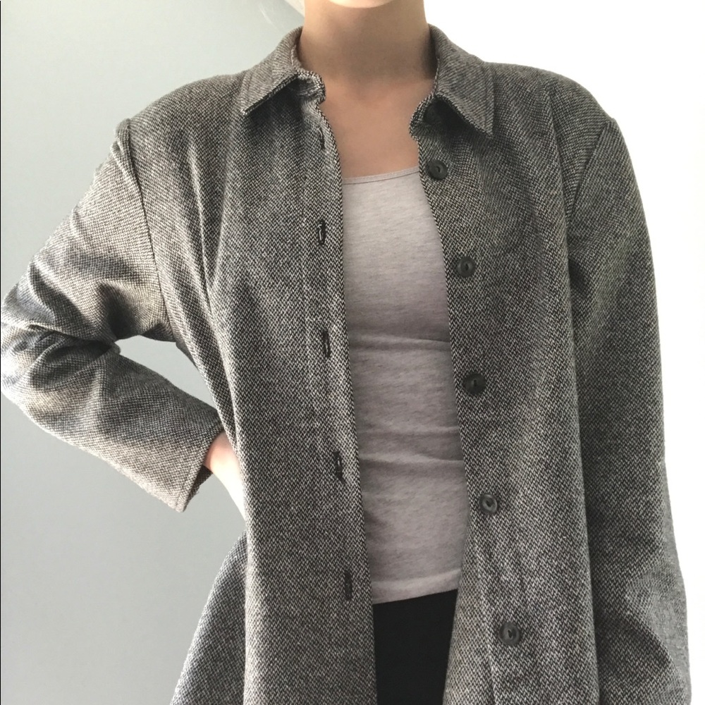 J.Jill Grey Button Up Shirt S